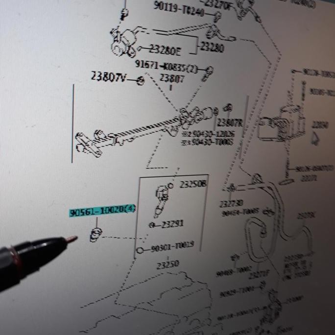 Premium Mangkok nozel injektor innova bensin berikut oring dan seal tebal Promo