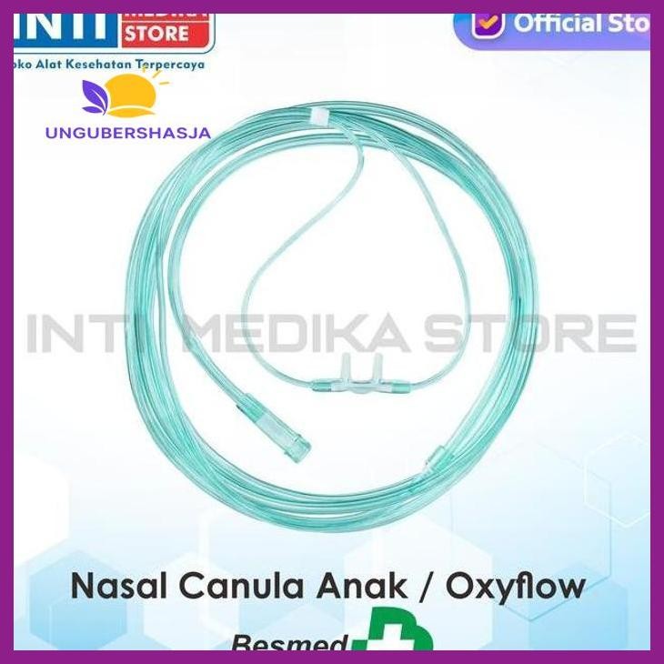 (ORIGINAL) BESMED - OXYFLOW BUBBLE / NASAL CANULE OXYGEN / SELANG OXYGEN ANAK KESEHATAN PERLENGKAPAN