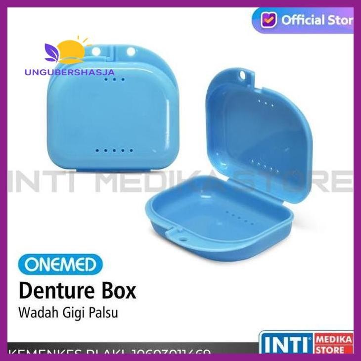 (ORIGINAL) DENTURE BOX KOTAK RETAINER | WADAH TEMPAT GIGI PALSU TIRUAN KESEHATAN PERLENGKAPAN MEDIS 