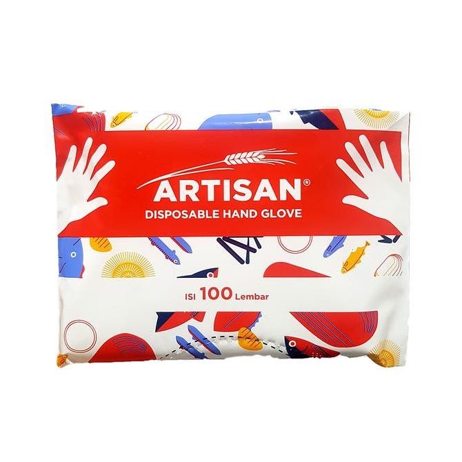 Artisan Dispossble Hand Glove / Sarung Tangan Plastik 100'S