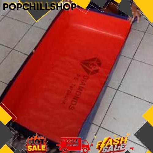 Terlaris TERPAL KOLAM IKAN  A15 1x0,50x0,25/TERPAL KOLAM KOTAK ikan kecil/Terpal kotak mini tebal/Te