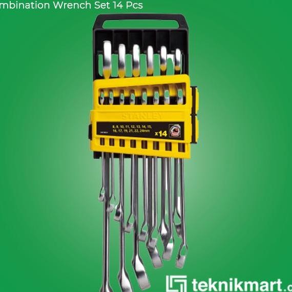 Stanley Combination Wrench Set Kunci Ring Pas Set 14 Pcs Stmt780928