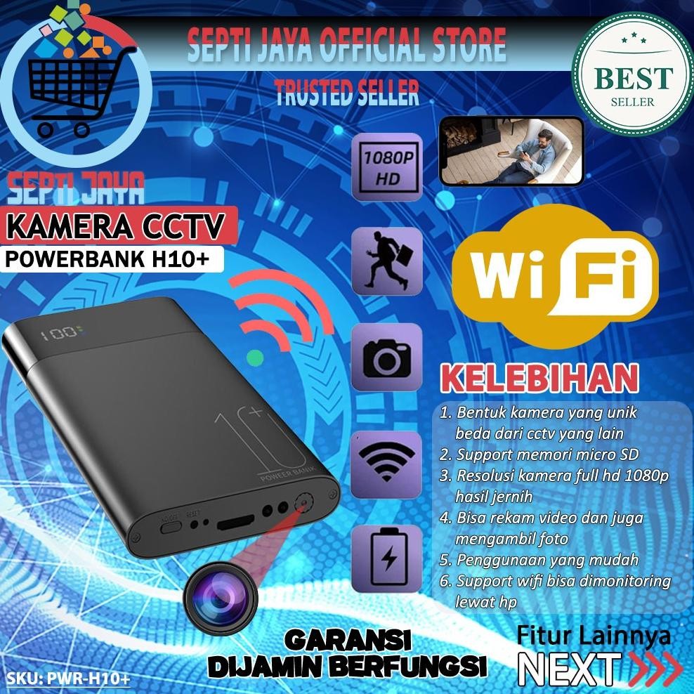 Spy Kamera Powerbank H10+ WIFI Wireless 10000MAH Hidden Spycam Camcorder Camera Full HD 1080P Spy Ca