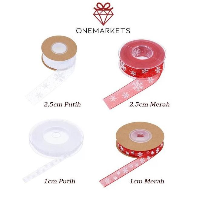 1 ROLL Pita Lace Snowflake Natal - Ribbon Frozen Christmas PS104