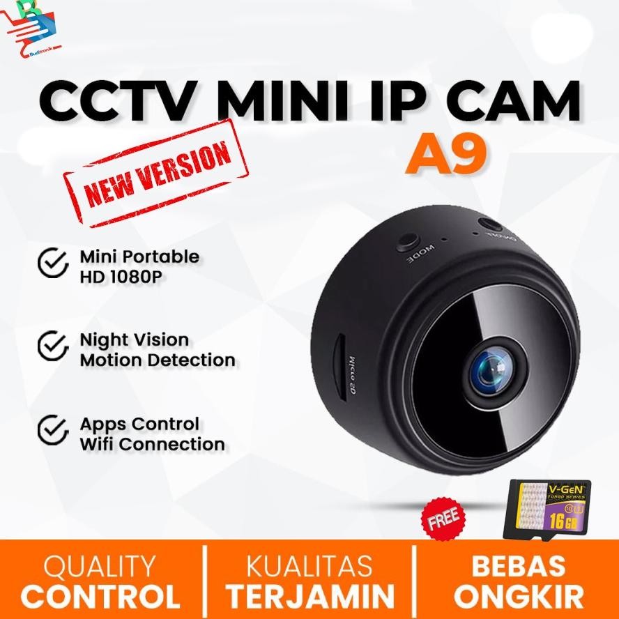 Smart Mini IP Camera CCTV Spy Cam 1080P A9 / Kamera Ip P2P / SPY A9 kamera cctv