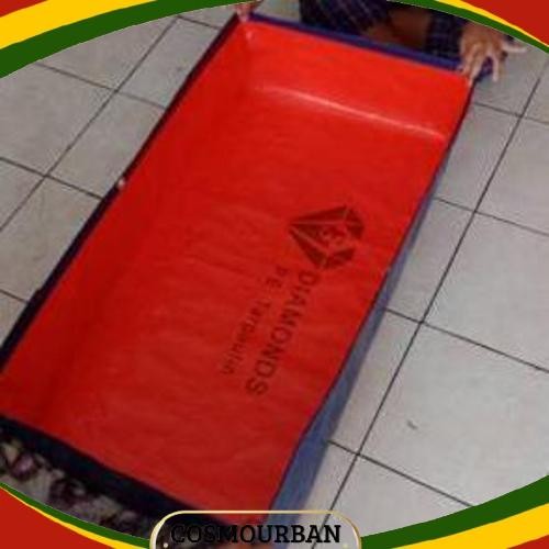 Ready Stock TERPAL KOLAM IKAN  A15 1x0,50x0,25/TERPAL KOLAM KOTAK ikan kecil/Terpal kotak mini tebal