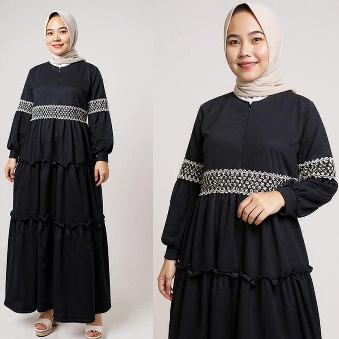 DF236>> GAMIS RENDA SAVINA ANJANI MAHIRA DRESS WANITA MAXY GL FASHION