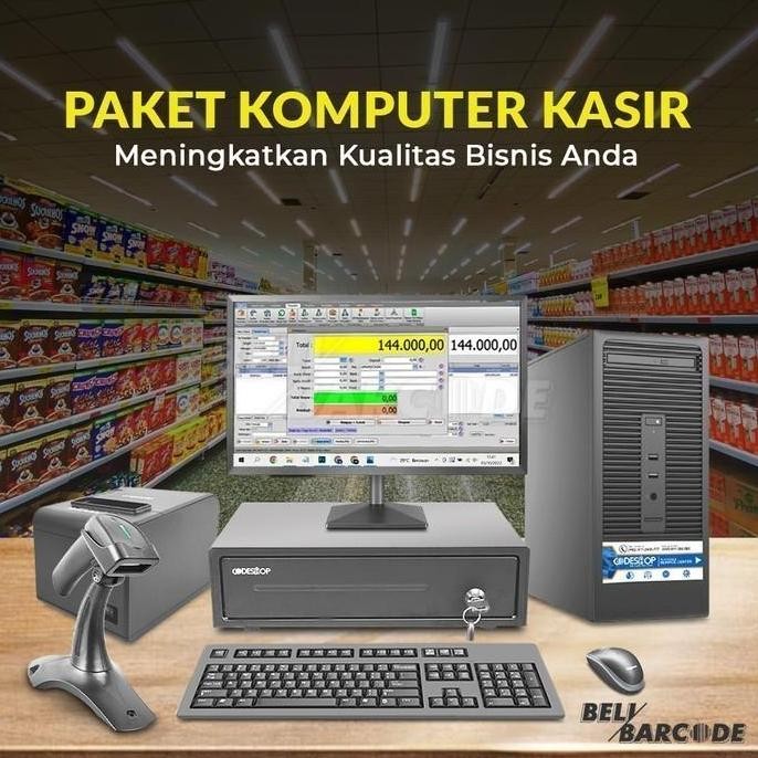 PAKET KASIR SOFTWARE APOTEK LENGKAP DENGAN PC KASIR