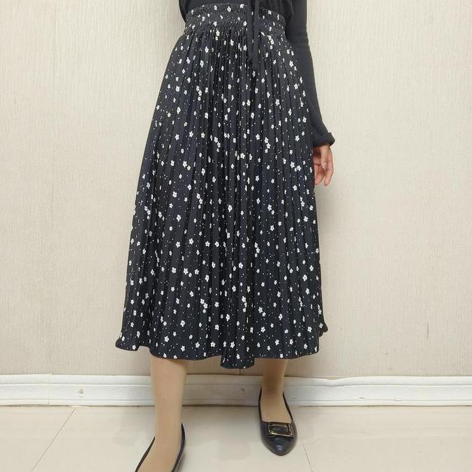 DF313>> Rok Plisket 7/8 Motif Sakura Mini