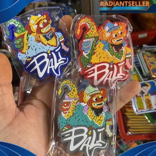 Gercep Magnet Karet Tradisi Bali - Magnet Karet Barong Bali - Magnet Pulau Bali - Magnet Kulkas Bali