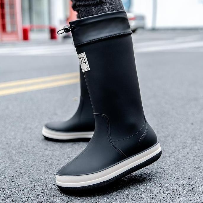 Waterproof Sepatu Sawah Pria Boot Karet Kerja Proyek Anti Air Banjir Hujan 72