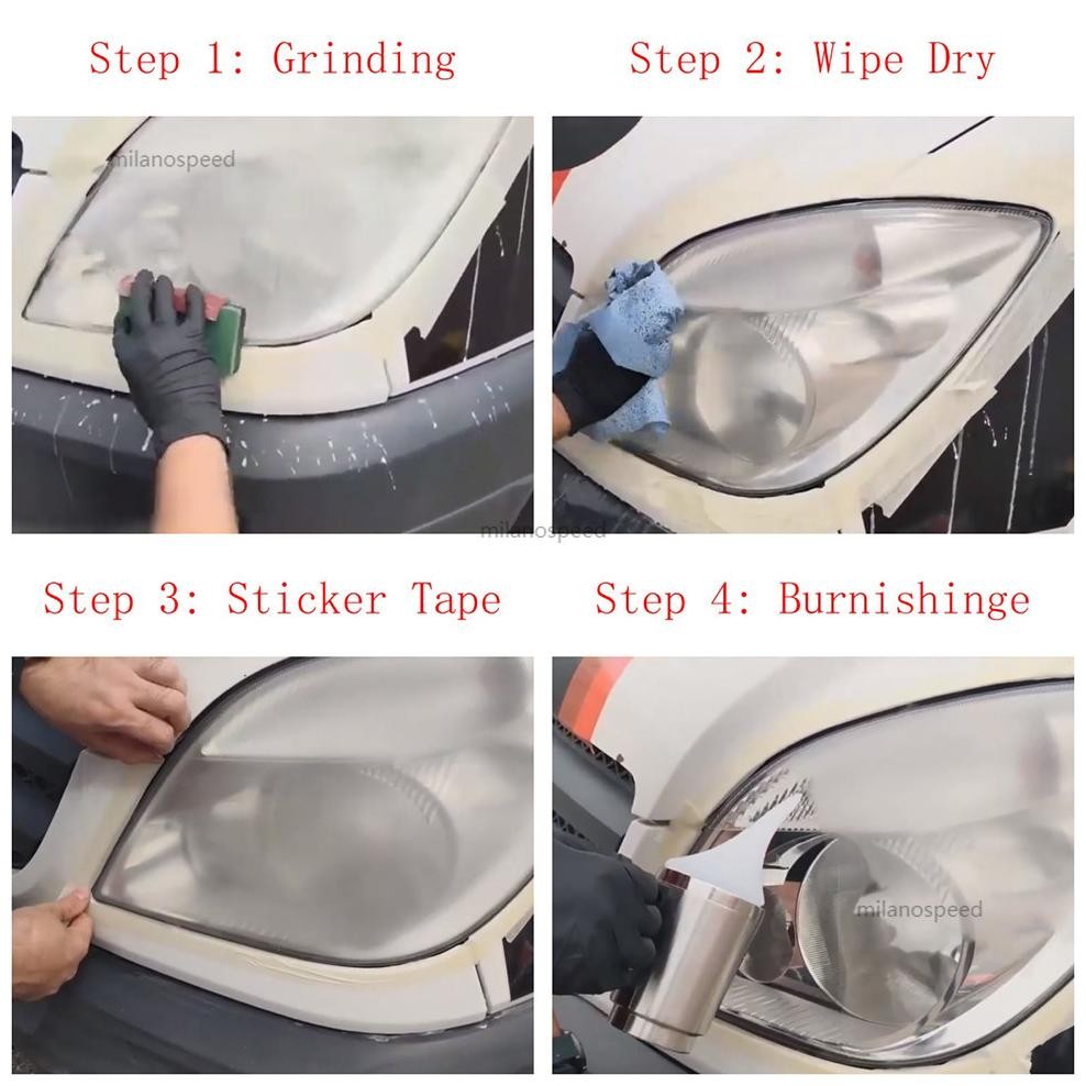 Fb-4 Pilih Lokal Kit Pemulihan Lensa Lampu Mobil Lampu Depan Lensa Oksidasi Mengembalikan Penghapusa