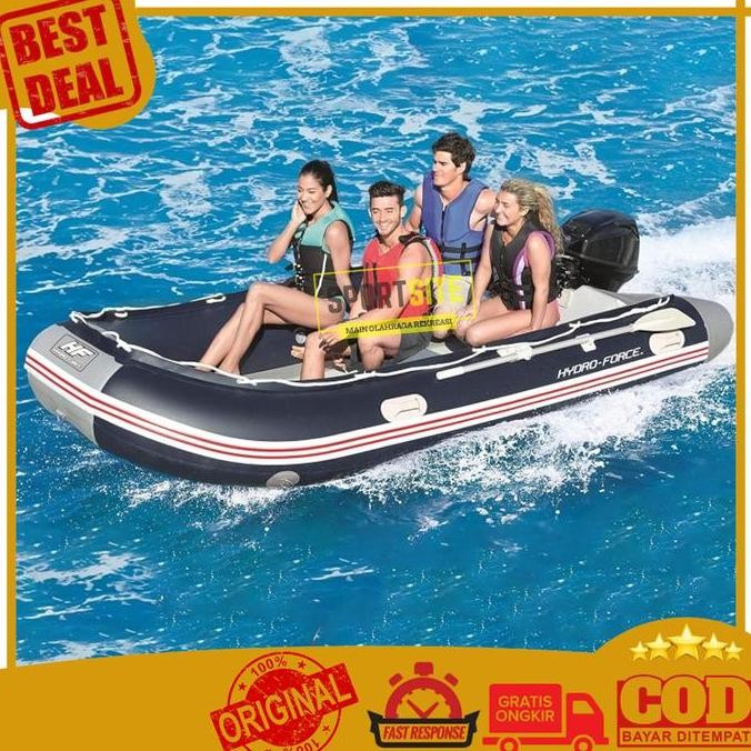 Bestway Hydro Force Sunsaile XL Perahu Karet Kapasitas 6 Orang Inflatable Boat