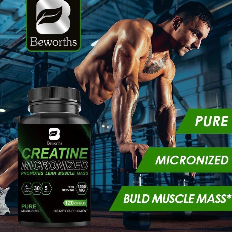 Beworths Usa Creatine Monohydrate 3500Mg 120 Kapsul Original