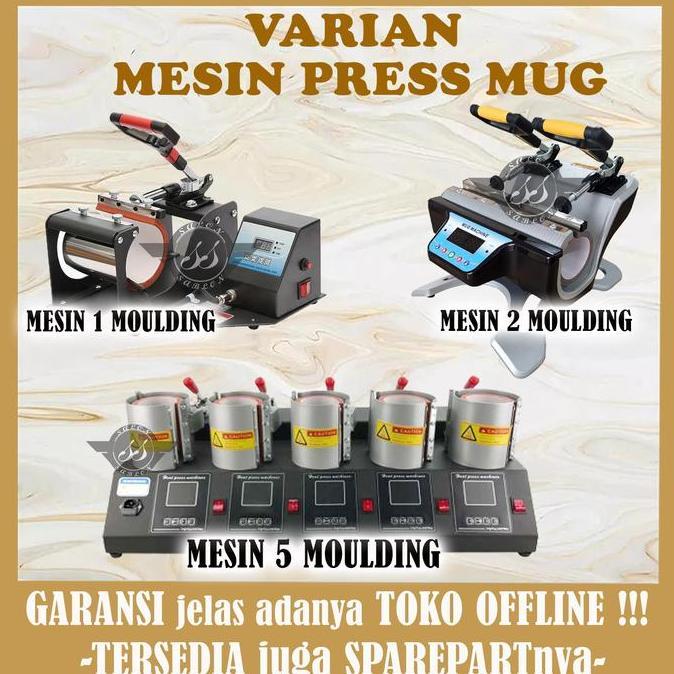 Mesin Press Mug Freesub 2 Moulding / Double Twin / 2 In 1 / 2In1