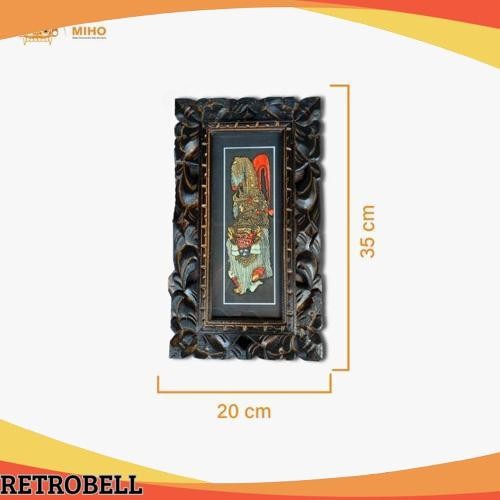 Big Sale Lukisan Tradisi Bali 20 x35 cm - Lukisan Bingkai Bali - Bingkai Kayu Bali - Lukisan Bali - 