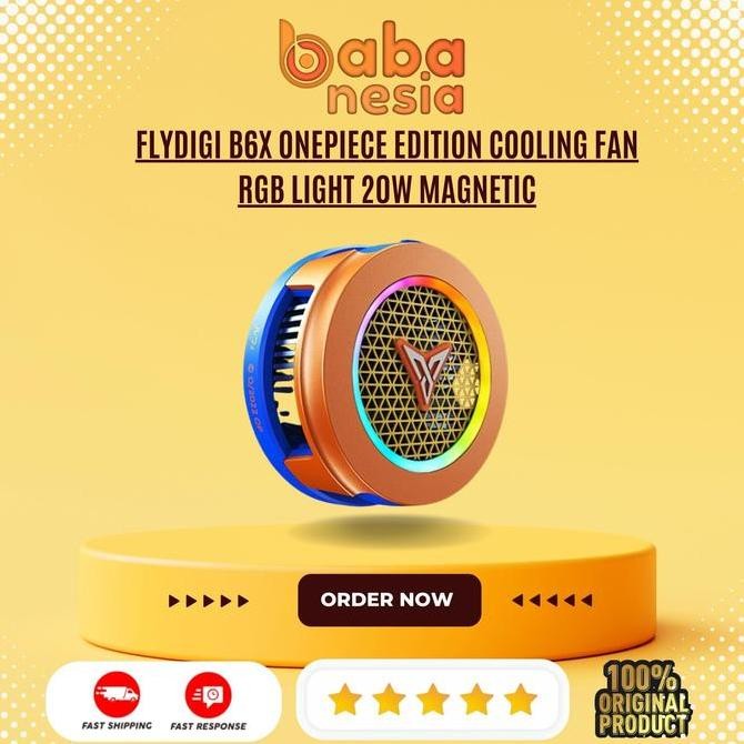 FLYDIGI B6X ONEPIECE EDITION Cooling Fan Smartphone RGB Light 20W Magnetic