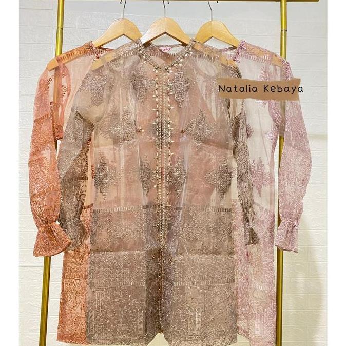 Claudia Outer Organza Payet || Cardigan Organza Full Fayet ~Natalia Kebaya