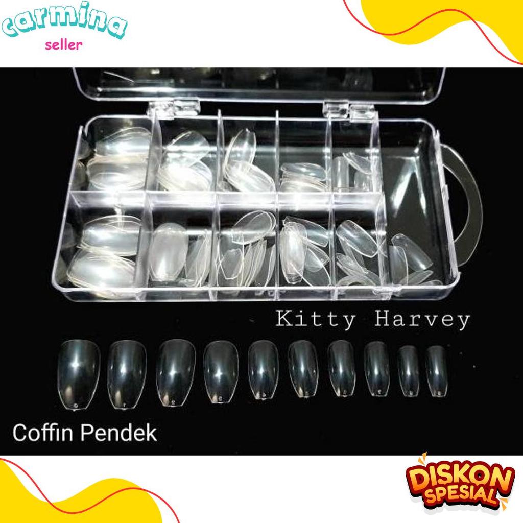 Diskon Up To 70% Kuku Palsu Polos Box Mika 100Pcs | Fake Nail | Nail Art