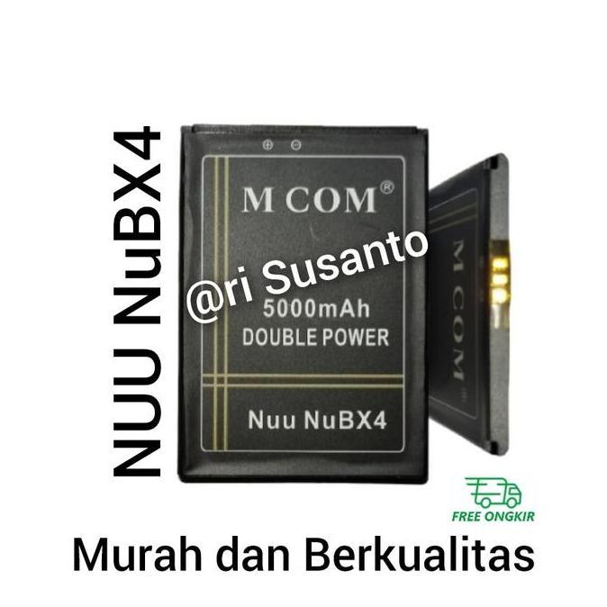 DE8 >> Baterai MCOM for NUU Mobile X4/BX4/NuBX4 4G Lte Double Power 5000mAh