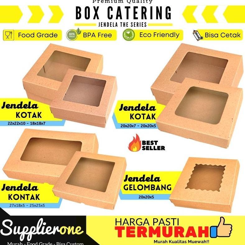 Bisa Cod Box Catering Jendela / Dus Catering / Box Catering / Box Souvenir / Box Bolu / Dus Pizza / 