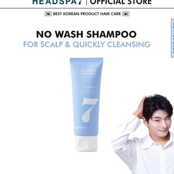 Headspa7 No Wash Shampoo Fresh Type 100Ml Dry Shampoo Sampo Tanpa Bilas Kering Menthol Tidak Berminy