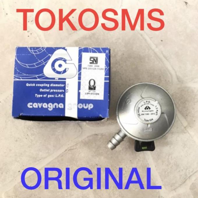 Regulator gas kosangas quick on cavagna untuk kompor rinnai modena win