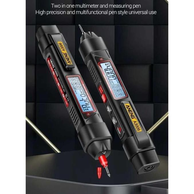 ANENG Digital Multimeter Tespen 2in1 Tester AC Voltage - A3006 GOL