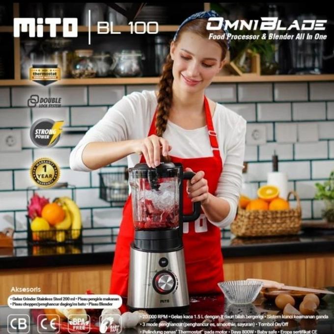MITOCHIBA MITO FOOD PROCESSOR BL100 BL 100 OMNI BLADE GARANSI RESMI