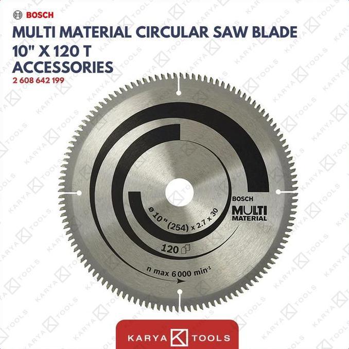 Bosch Mata Circular / Circular Saw Blade Multimaterial 10 Inch x 120 T (199)
