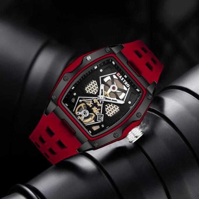 Gastro Jam Tangan Pria Sport D30 RM 4 Rubber Water Resistant 3 ATM