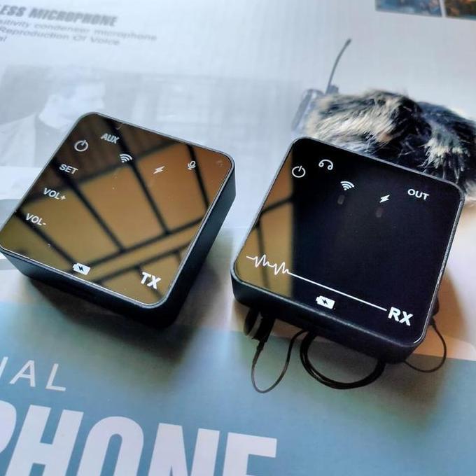 Microphone Mic Wireless Vlog Youtuber Zoom for Smartphone