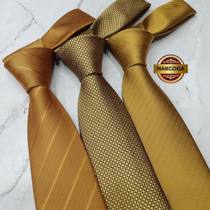 dasi gold polos dasi panjang gold mewah murah dasi kantor pria tie