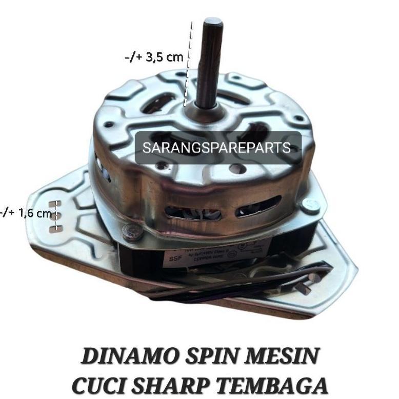 DINAMO SPIN SHARP MESIN CUCI / MOTOR PENGERING MESIN CUCI SHARP Sparepart mesin cuci