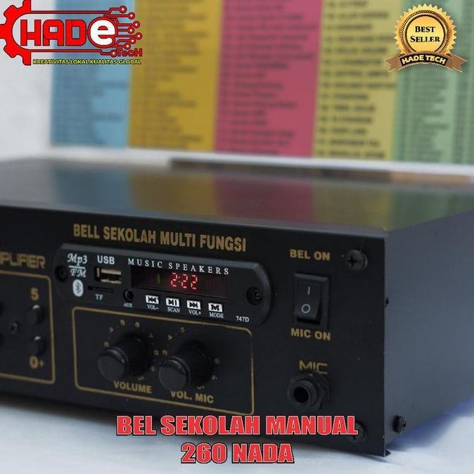 BEL SEKOLAH MANUAL 1 SPEAKER LENGKAP