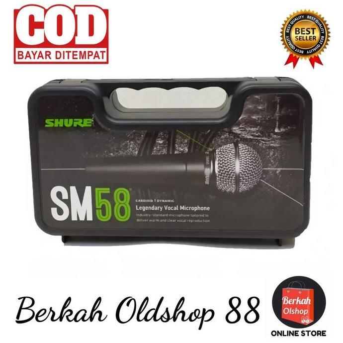 BERKAH OLDSHOP 88 - MIC KABEL SHURE SM 58 LC / MICROPHONE