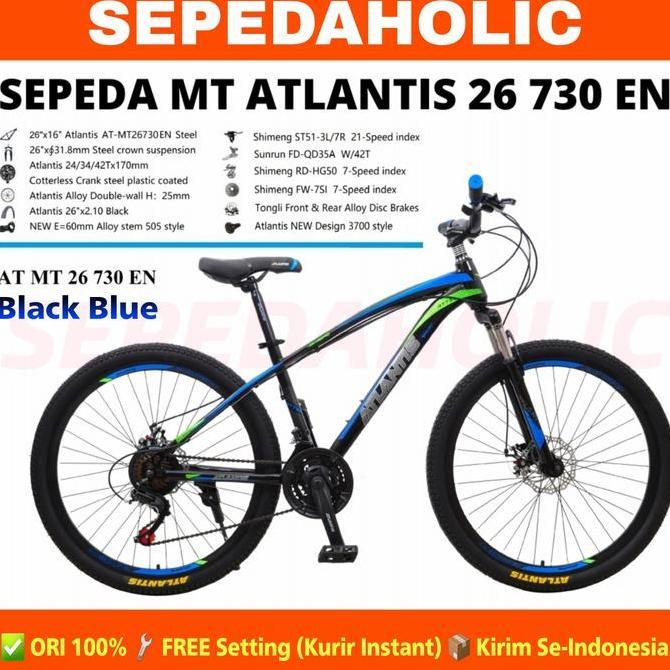 Sepeda Gunung MTB Atlantis Ukuran 24 26 27.5 Inch