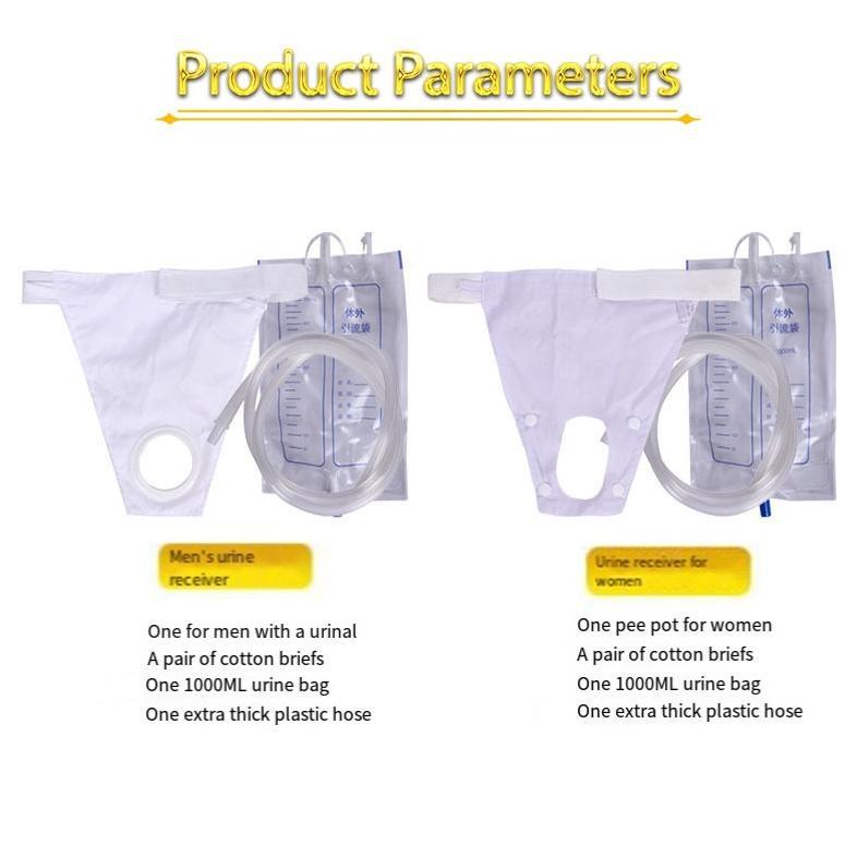 Urine External / Alat Bantu Kantong Kencing Untuk Pria & Wanita Set Dgn Urine Bag 1000ml
