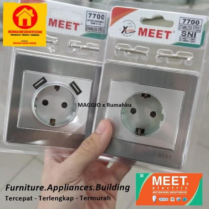 SAKLAR LAMPU RUMAH & STOP KONTAK USB - MEET