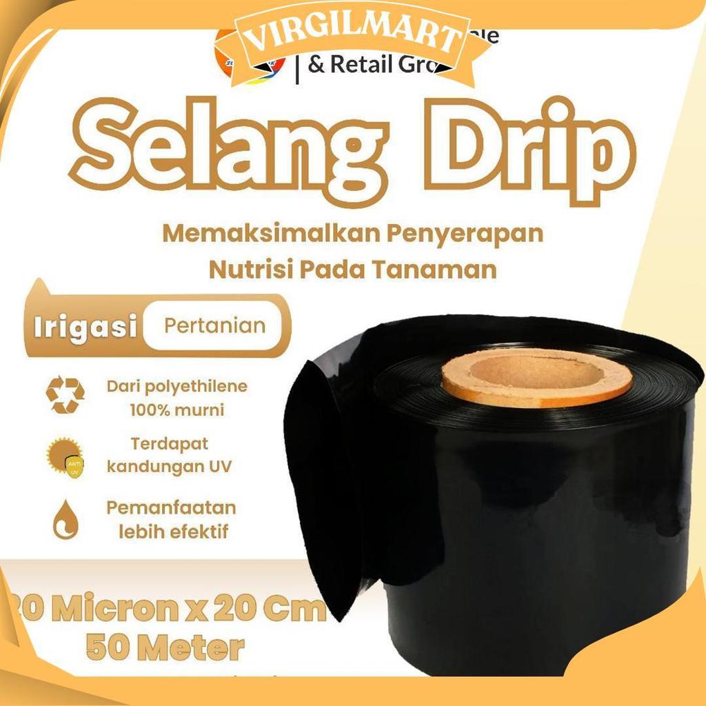 Selang Drip 20 Micron 4 Dim 50 Meter - Pipa 4 Inch Promo