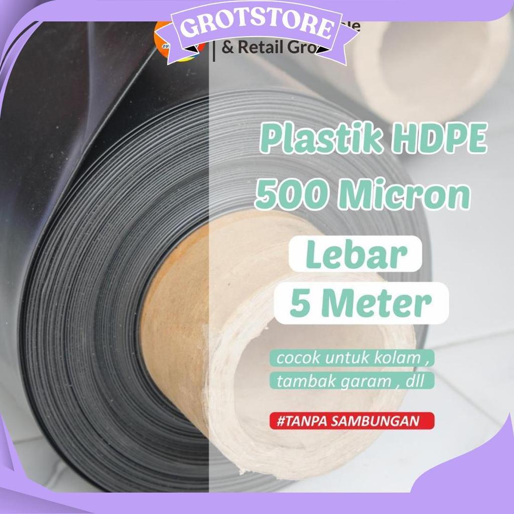 Geomembran Hdpe Tebal 500 Micron Lebar 5 Meter Cod