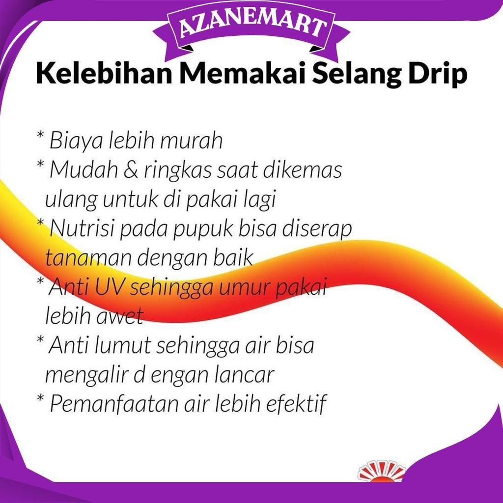 Selang Drip 20 Micron 4 Dim 50 Meter - Pipa 4 Inch Promo