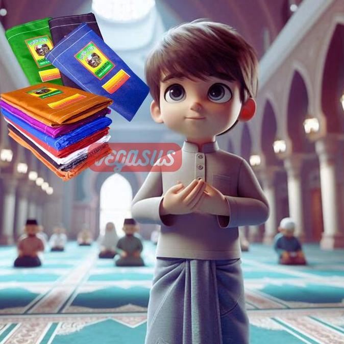 DR162>> Sarung Anak Laki Gajah Kakatua Warna Polos Junior Junior Anak SD SMP Kain Sarung Murah Anak 