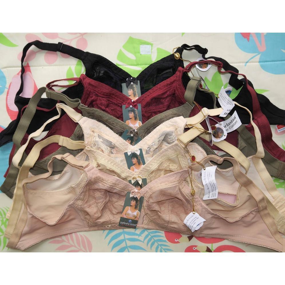 Bh Sister Sapphire Sister Bra Classic Tanpa busa dan Tanpa Kawat Original / BH Sister Orisinil Pakai