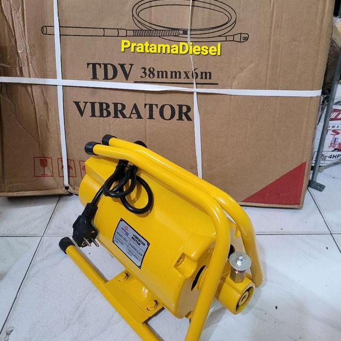 LOLOPECHKA Mesin Pemadat Beton Listrik 2.0HP Elektrik 1.5KW  Mesin Cor Beton