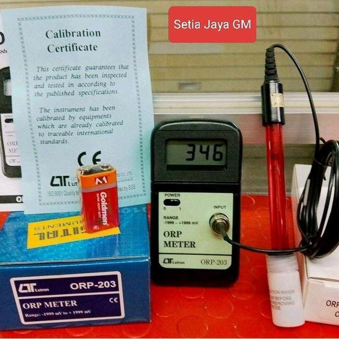 BROOK- Lutron ORP-203 ORP Meter termasuk ORP Probe ORP-14