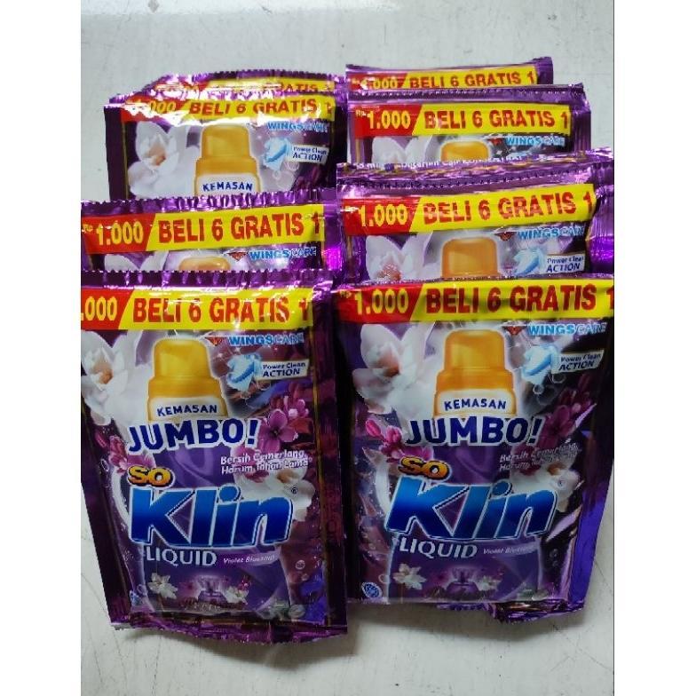 SoKlin Liquid / Detergent Cair Sachet Jumbo (1karton / 1dus) Kebersihan