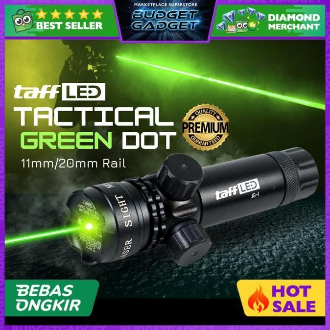 SHANKS Tactical Green Dot Laser Airsoft Scope Mount Rifle