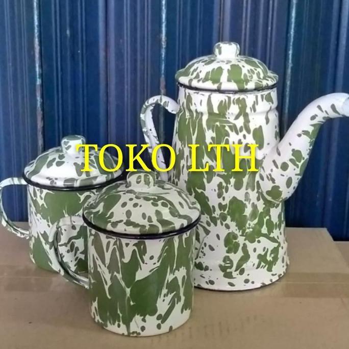 TEKO JADUL SET 2 PCS MUG LURIK 10 cm / TEKO LURIK BLIRIK BLURIK SET