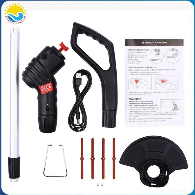 Mesin pemotong rumput Pemotong Rumput alat potong rumput portable  + 2 pisau besi